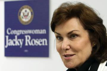 U.S. Sen. Jacky Rosen. (Bizuayehu Tesfaye Las Vegas Review-Journal @bizutesfaye)