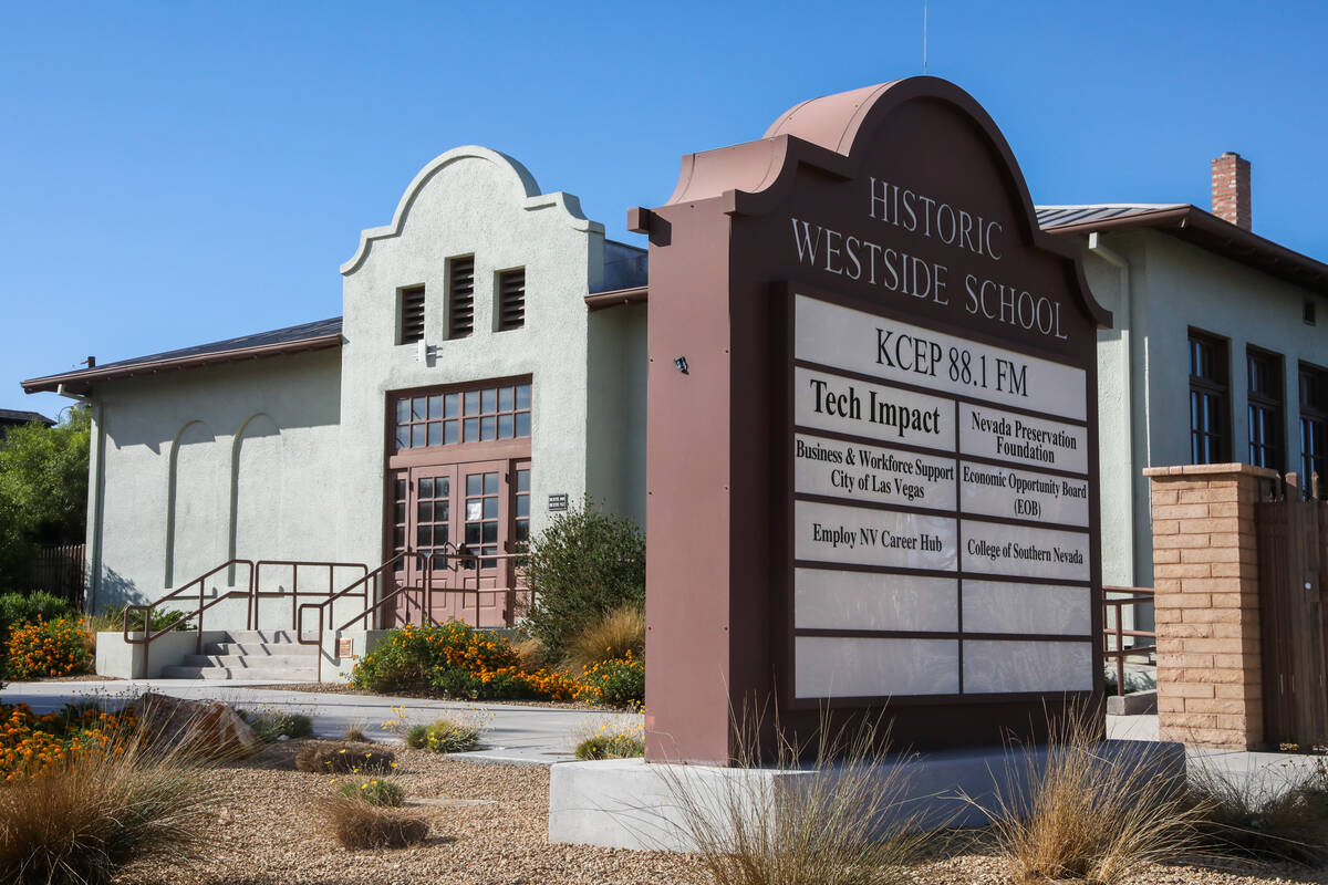 The historic Westside School, constructed in 1923, will mark its centennial this year, as seen ...