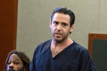 Matthew Mannix, accused of holding a woman hostage and throwing furniture out of a Caesars Pala ...