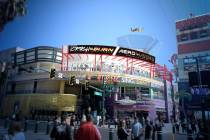 A rendering of the CrashNBurn and AeroVegas experiences coming to East Fremont Street in downto ...