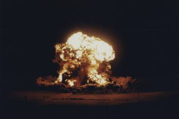"Diablo" was fired on July 15, 1957, at the Nevada Test Site from a 500 foot tower. It had a yi ...