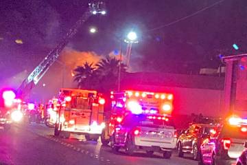 A fire at 1111 Sierra Vista Drive left one person hospitalized Thursday, Sept. 28, 2023. (Metro ...