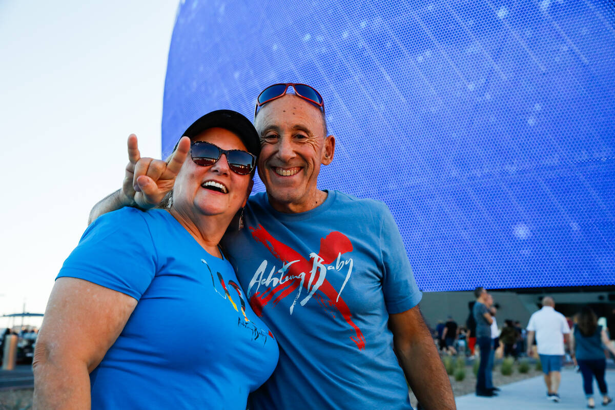 Joe and Maria Monek traveled from Vancouver, Washington to watch the inaugural performance at t ...