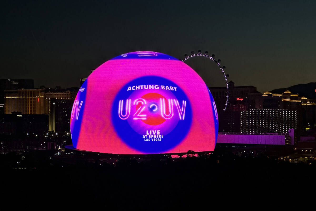 Sphere opening night with U2 near Strip — PHOTOS | Entertainment