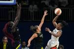 ‘The job isn’t done’: Aces prepare for familiar foes in WNBA Finals