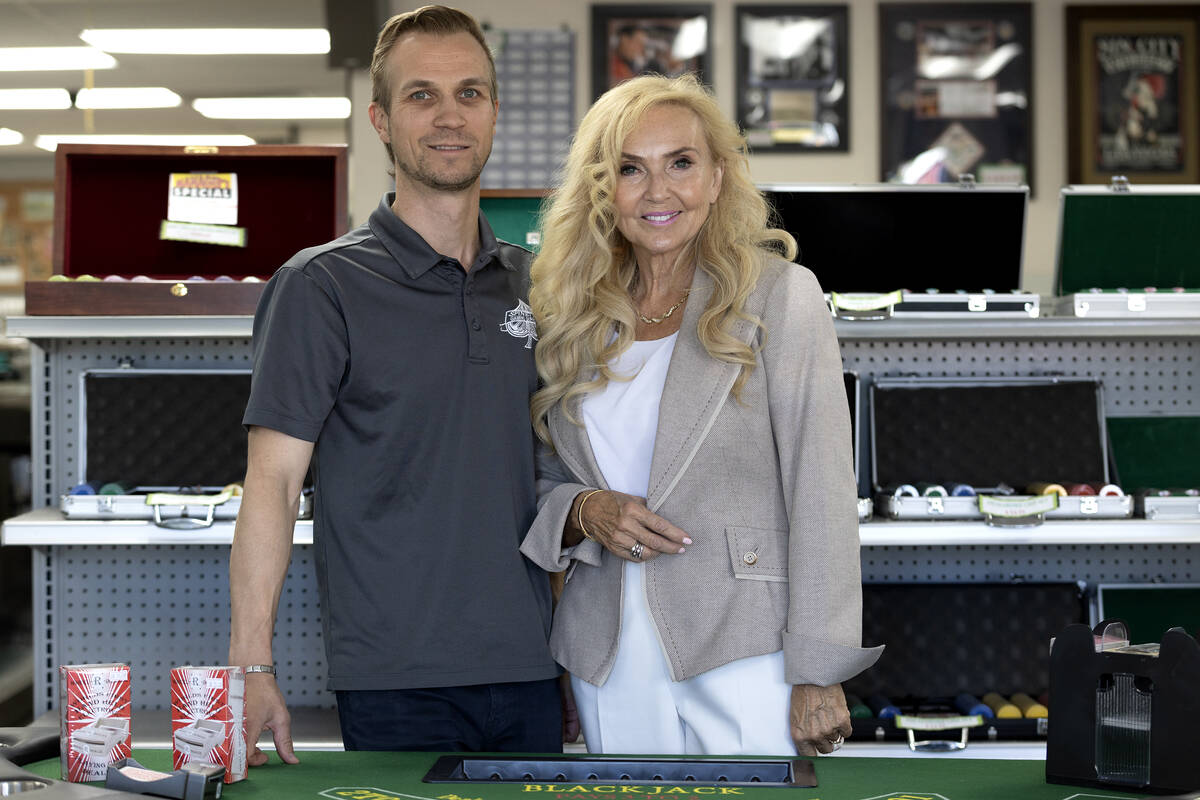 Co-owners Mikko Melander, left, and Anne Spinetti at Spinetti's Gaming Supplies on Tuesday, Sep ...
