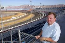 LVMS co-founder Richie Clyne is shown at the speedway on Sept. 13, 2004. (Review-Journal file)