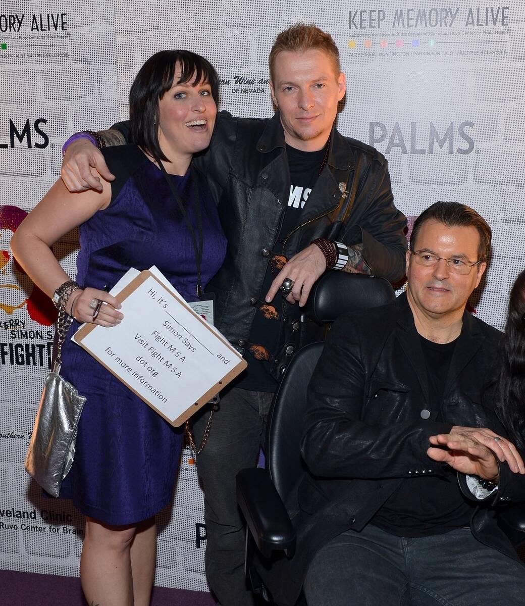 Alissa Kelly, Jason Strange and Kerry Simon are shown at Simon's "Fight MSA" fundraiser at Keep ...