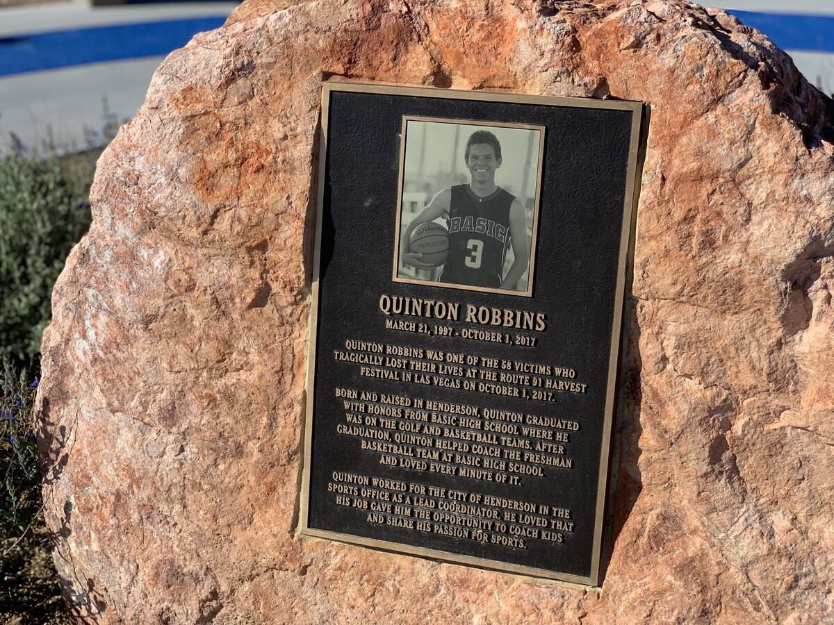 Quinton Robbins, who was killed in the Route 91 Harvest festival massacre, had an area of Herit ...