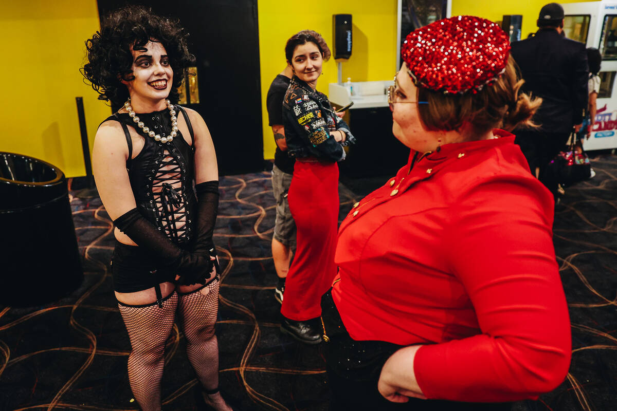 Quin Dolanch, left, a regular at the live cast version of “ Rocky horror Picture Show&#x ...
