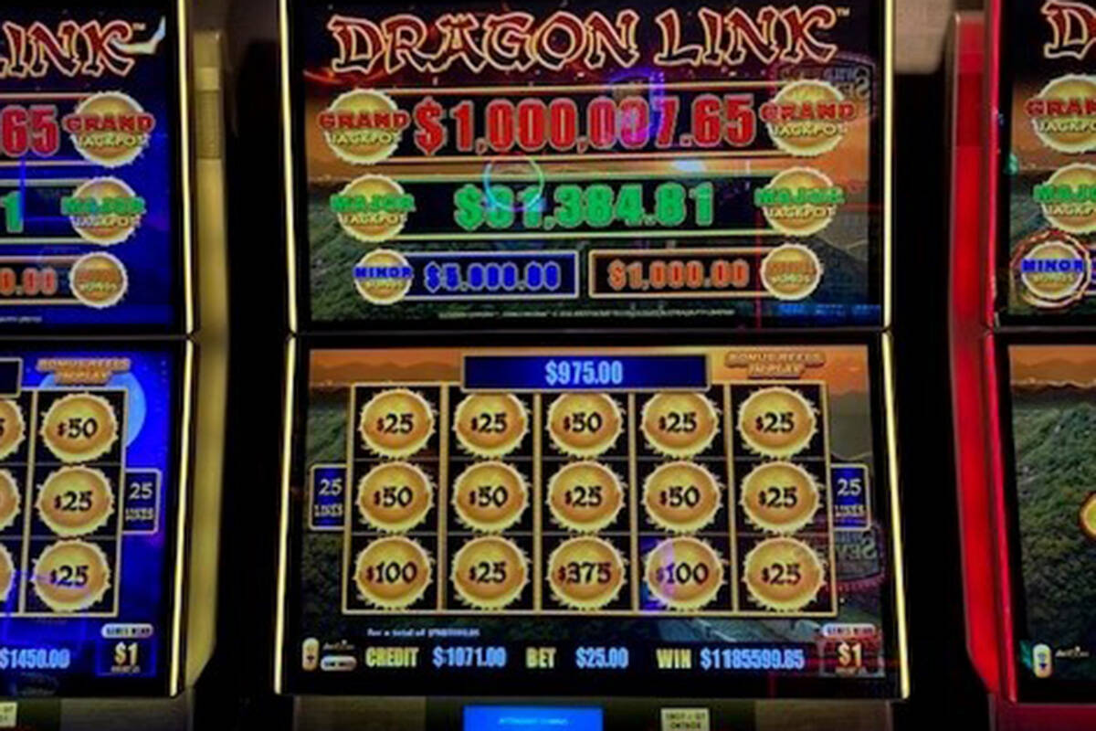 A slots player won $1,185,600 on Saturday, Sept. 30, 2023, at Caesars Palace in Las Vegas. (Cae ...