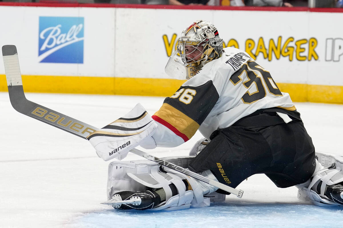 Should the Golden Knights Start Logan Thompson Against the Sharks?