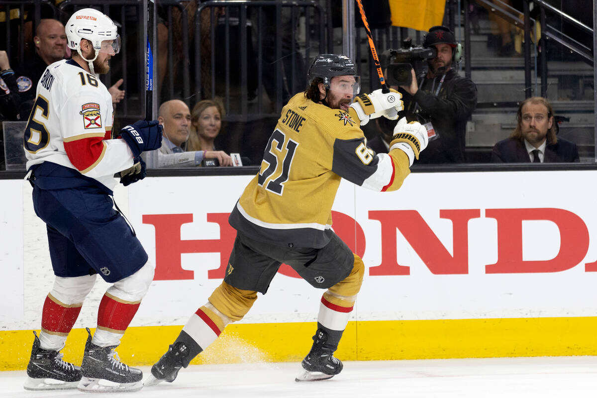 Mark Stone practicing for Golden Knights, game return uncertain