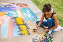 The seventh annual Chalktober Fest featuring a chalk art contest, art fair, games and inflatabl ...