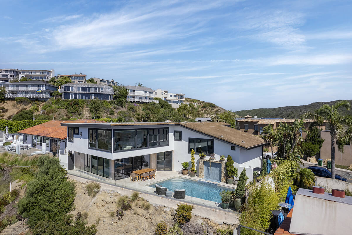 The home is atop the hills of Laguna Beach, California. (Marx Real Estate Group)