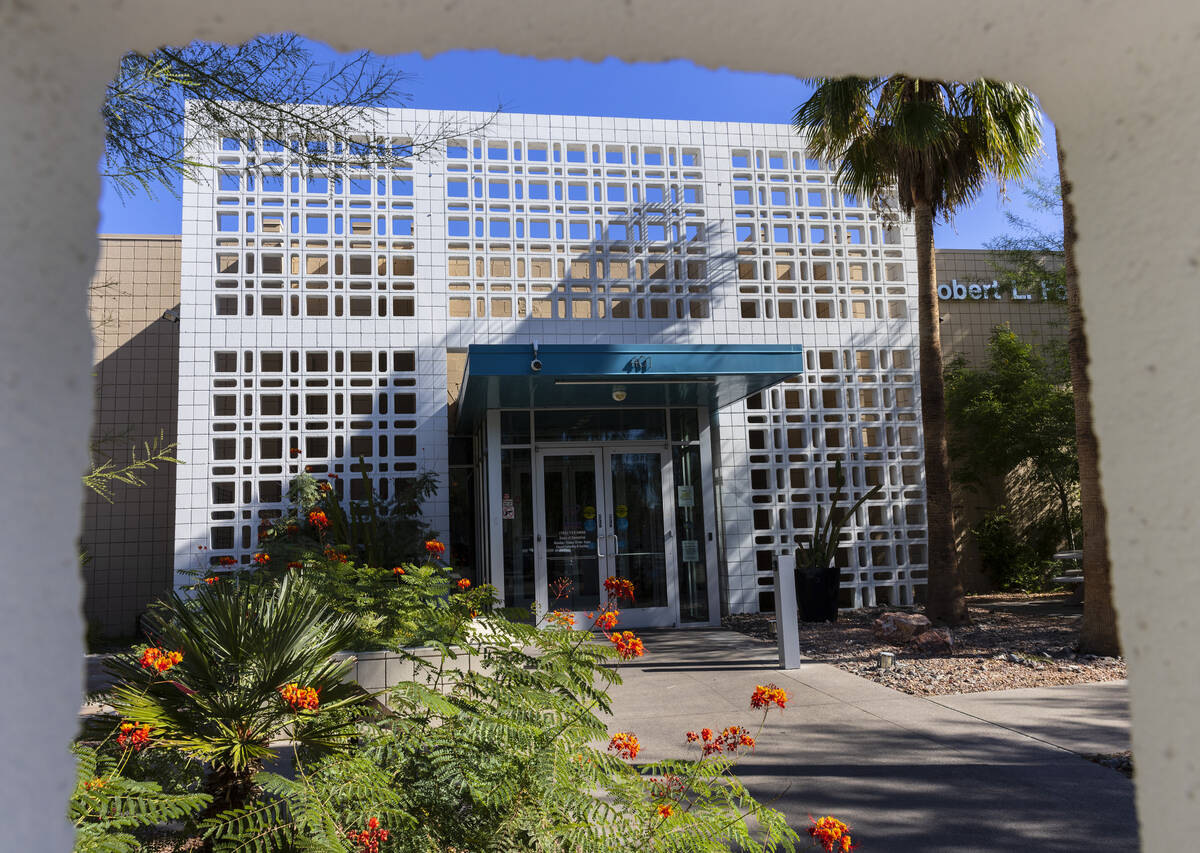 The LGBTQ community center is seen, on Tuesday, Oct. 3, 2023, in Las Vegas. (Bizuayehu Tesfaye ...