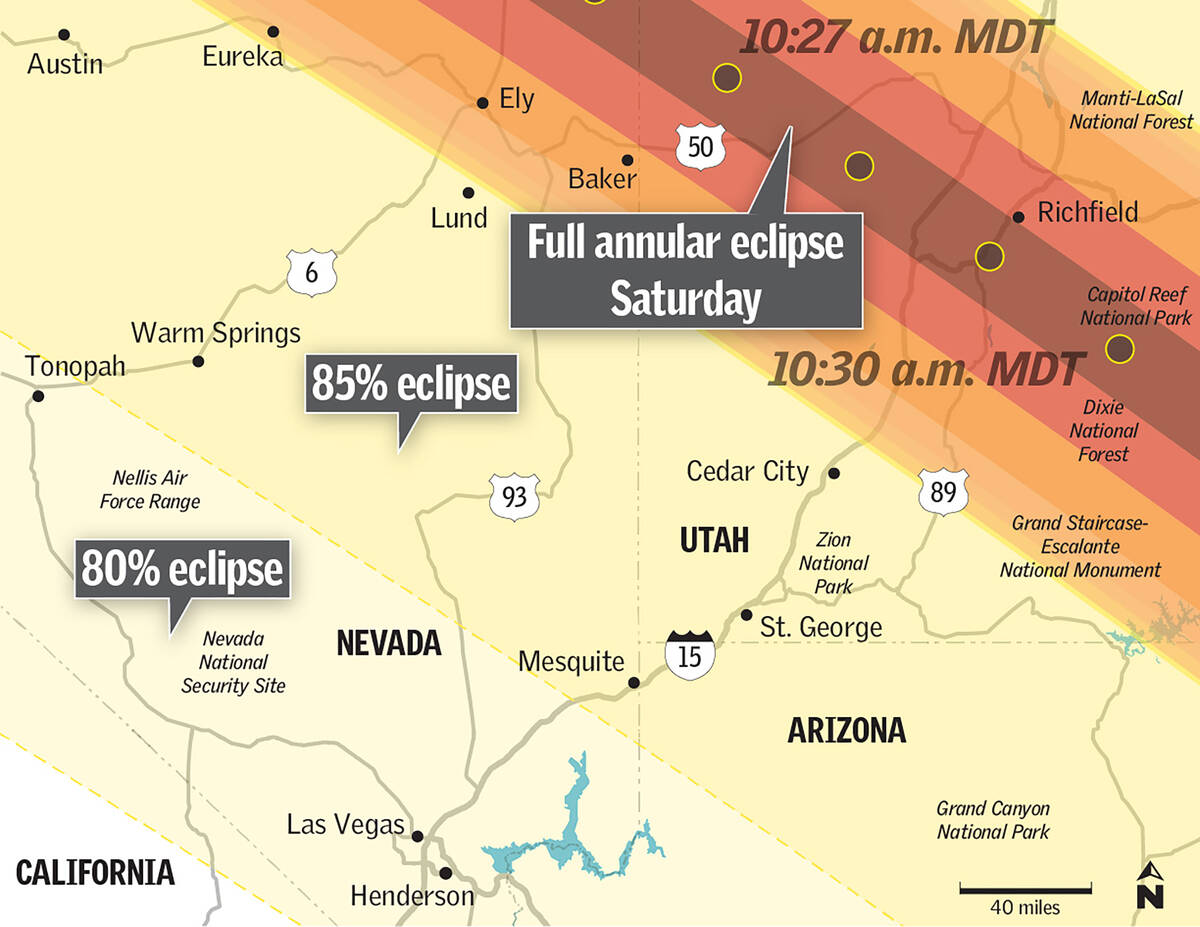 Bore Give hjem Solar eclipse visible from Las Vegas on Saturday | Local