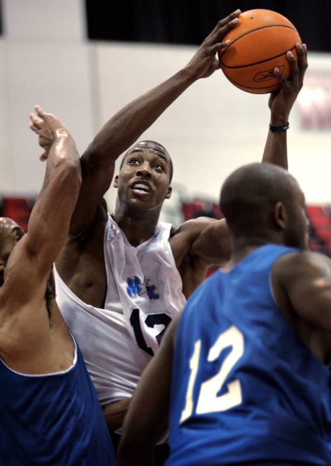 Dwight Howard of the Orlando Magic inaugurates Las Vegas’ NBA Summer League in 2004. (The Ass ...