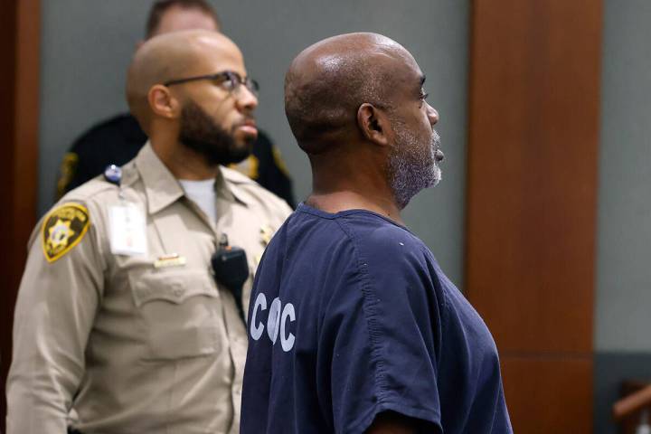 Duane Davis, accused of fatally shooting rapper Tupac Shakur in 1996, appears in court during h ...