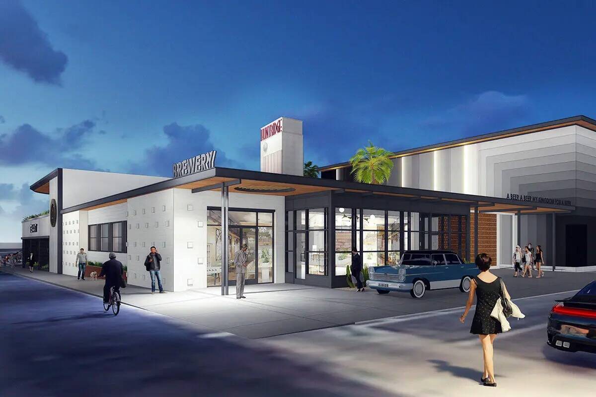 A rendering of the renovated Huntridge Theater, the historic venue in downtown Las Vegas that s ...