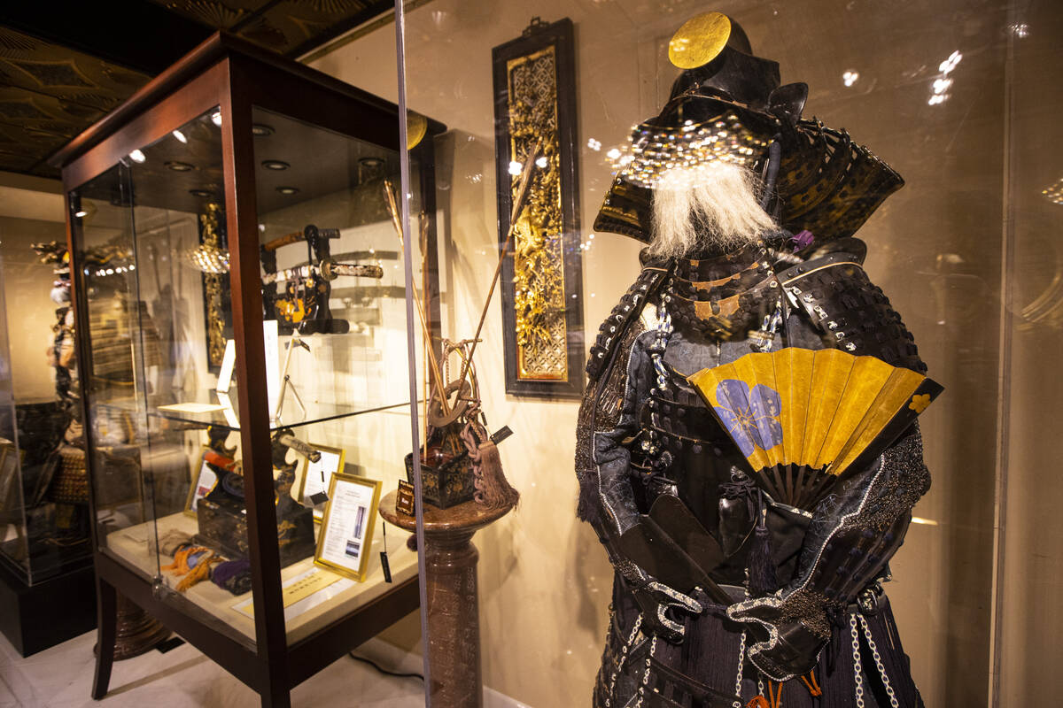 Items on display are seen during a tour of Regis Galerie in the Grand Canal Shoppes at The Vene ...