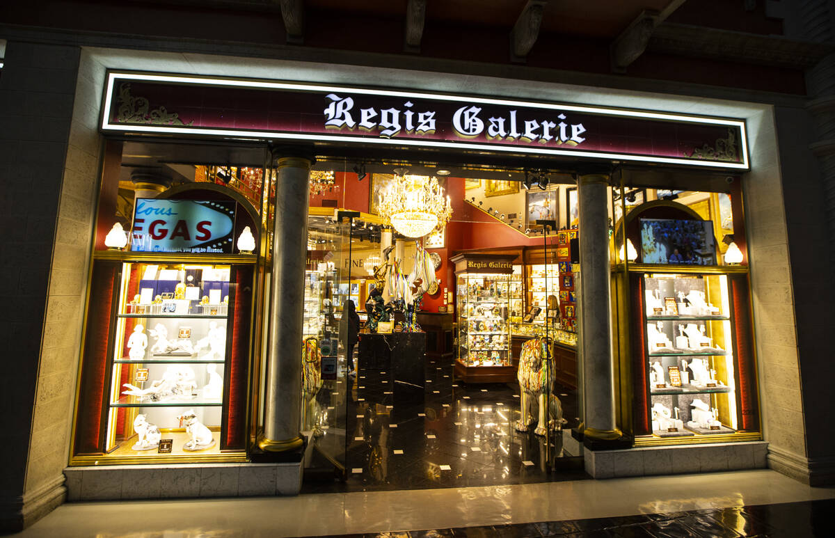 Regis Galerie in the Grand Canal Shoppes at The Venetian on Wednesday, Feb. 22, 2023, in Las Ve ...