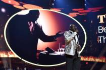 Shaquille O'Neal is shown onstage during The Event hosted by the Shaquille O'Neal Foundation on ...