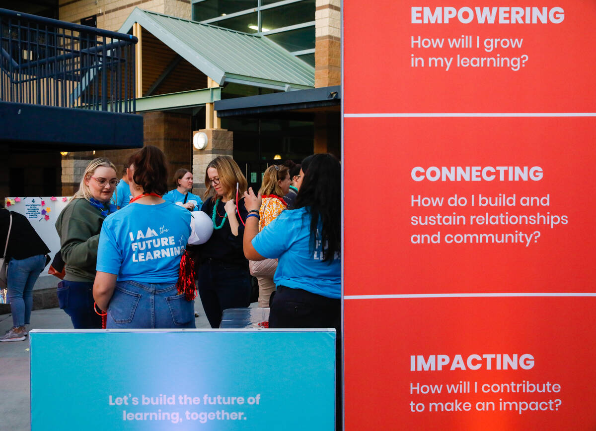 The Nevada Department of Education celebrates the launch of its new initiative, Nevada Future o ...