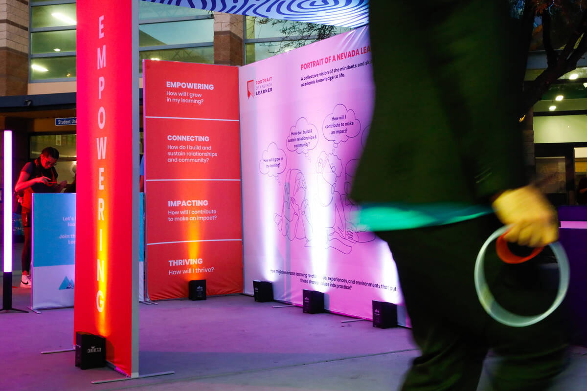 The Nevada Department of Education celebrates the launch of its new initiative, Nevada Future o ...