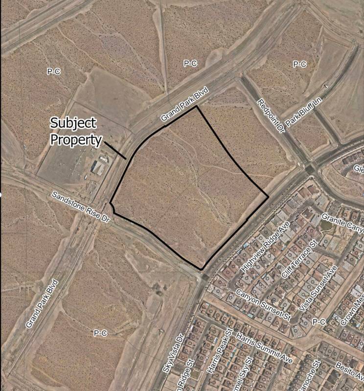 A developer is planning to build 92 lots on this land in the western portion of Summerlin. (Ci ...