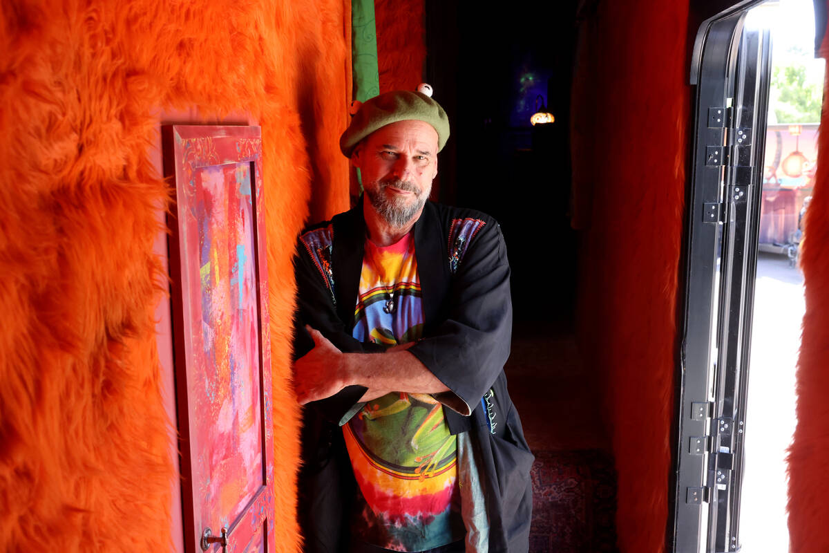 Cirque du Soleil founder Guy Laliberté poses in one of his travel trailers at the Westgate ...