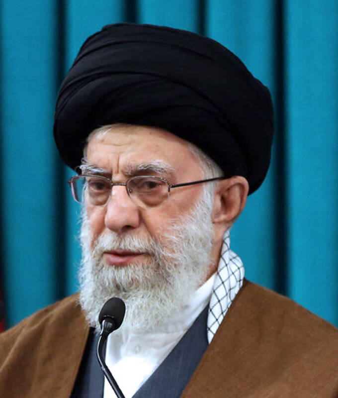 In this photo released by the official website of the office of the Iranian supreme leader, Sup ...