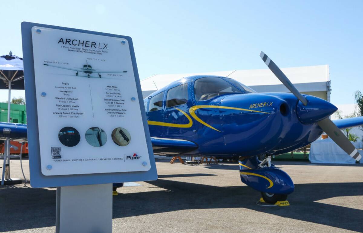An Archer LX on display at the 2023 NBAA Business Aviation Convention & Exhibition held at the ...