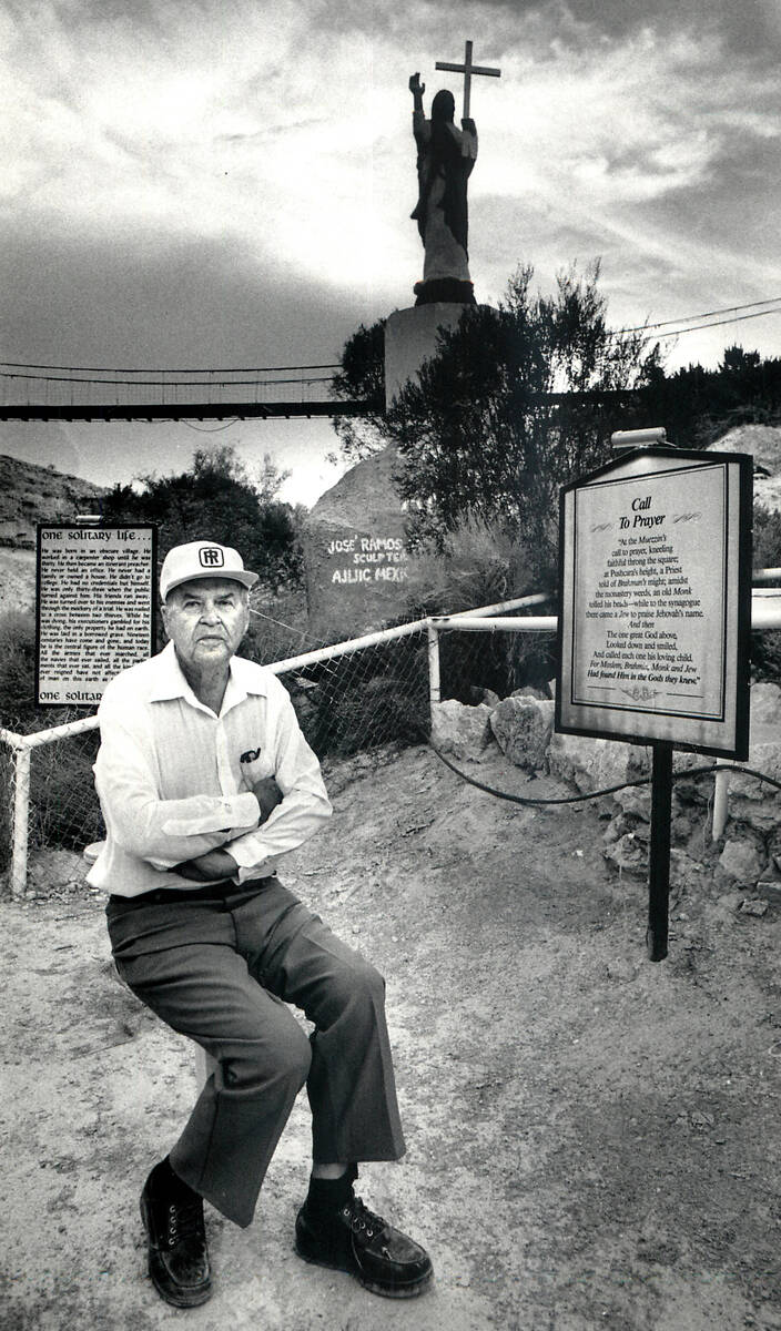 Roland Wiley at Cathedral Canyon in 1987. (Russell Yip/Las Vegas Review-Journal)