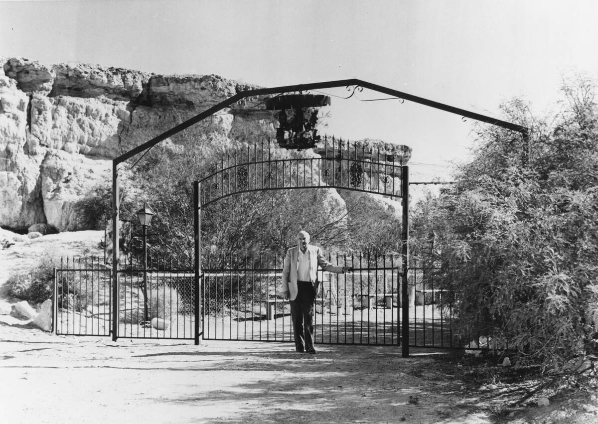 Gate into Cathedral Canyon. (Nye County)