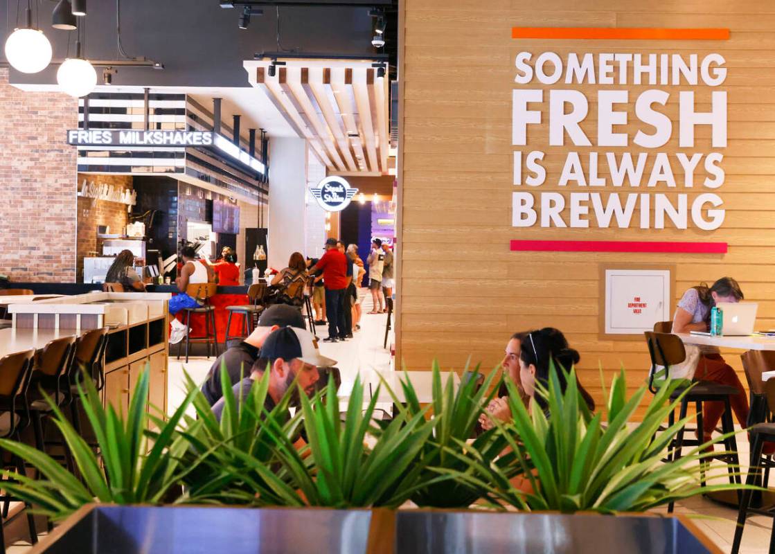 The newly renovated food court is seen, as part of a $50 million renovation project, at the Fre ...