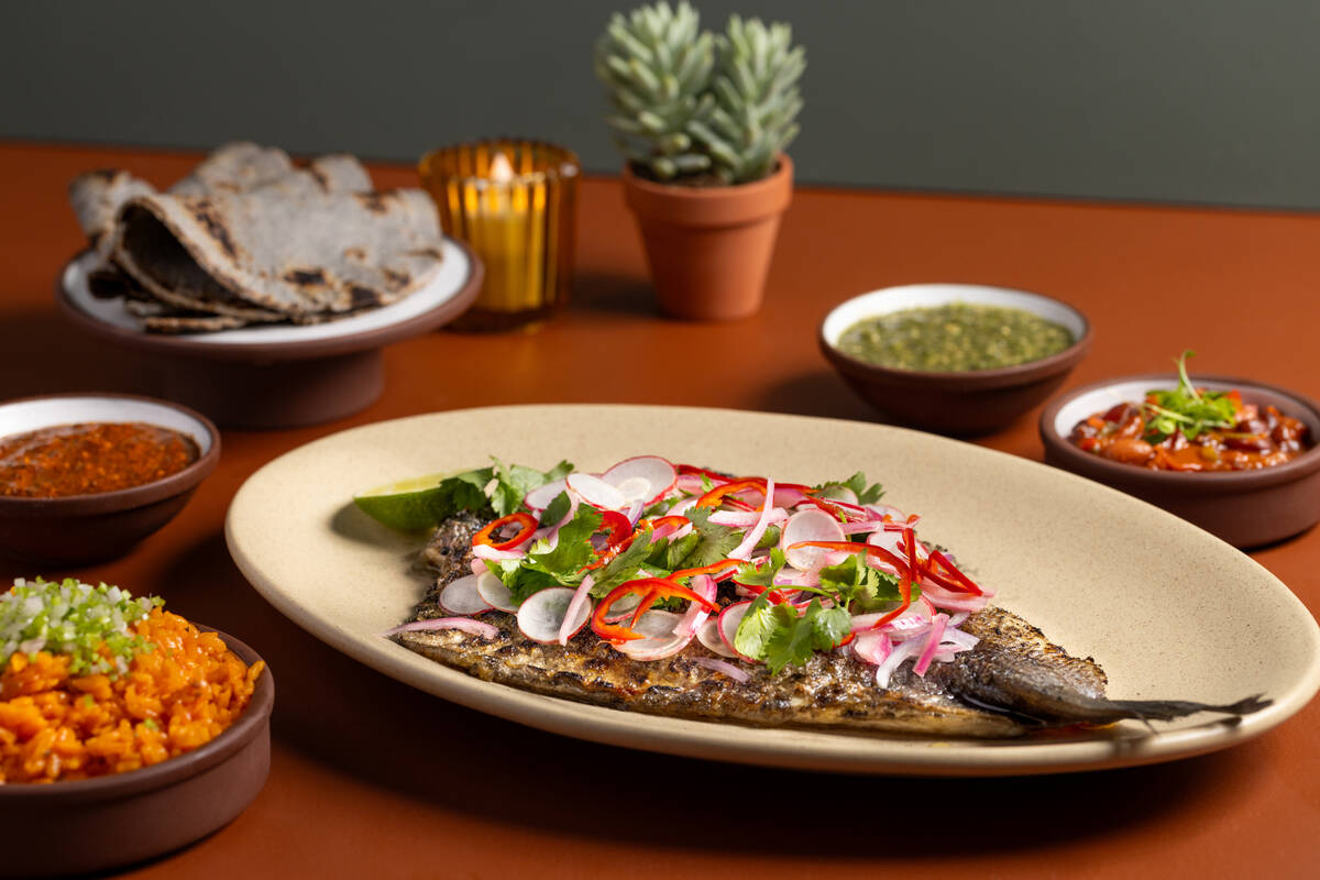 Wood-fire whole fish from Leoncito, the modern Mexican restaurant set to open Nov. 7, 2023, at ...