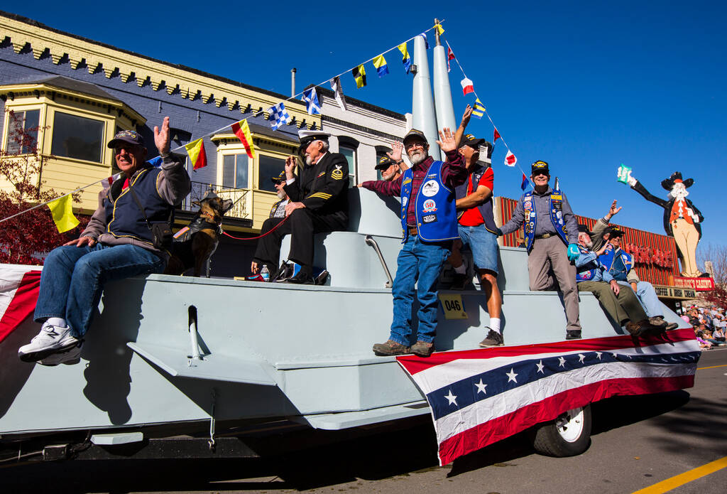 United States Submarine Veterans participate in the annual Nevada Day Parade in Carson City on ...