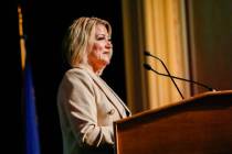 Henderson Mayor Michelle Romero addresses the City of Henderson at the State of the City on Thu ...