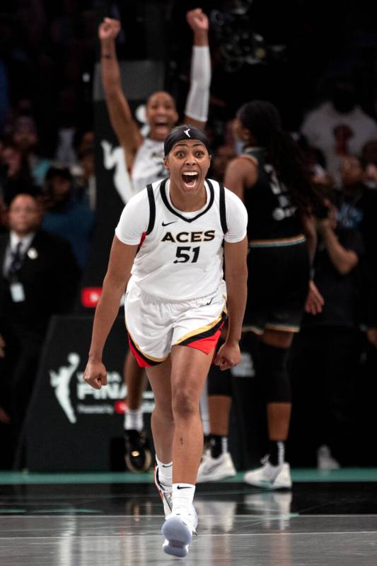 during the second half in Game 4 of a WNBA basketball final series against the New York Liberty ...