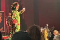 Piff The Magic Dragon is shown at Flamingo Showroom as he performs his 1,500th show at the hote ...