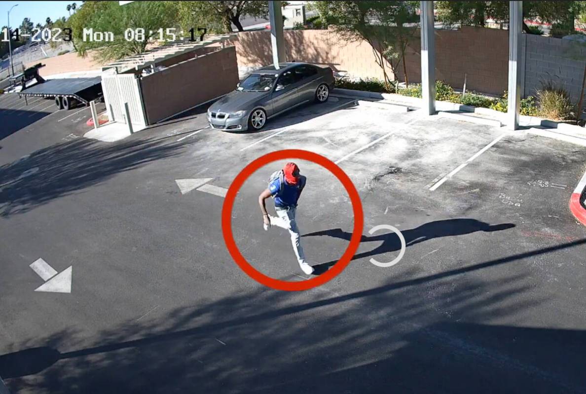 This screen shot from surveillance video shows one of the teens allegedly involved in a hit-and ...