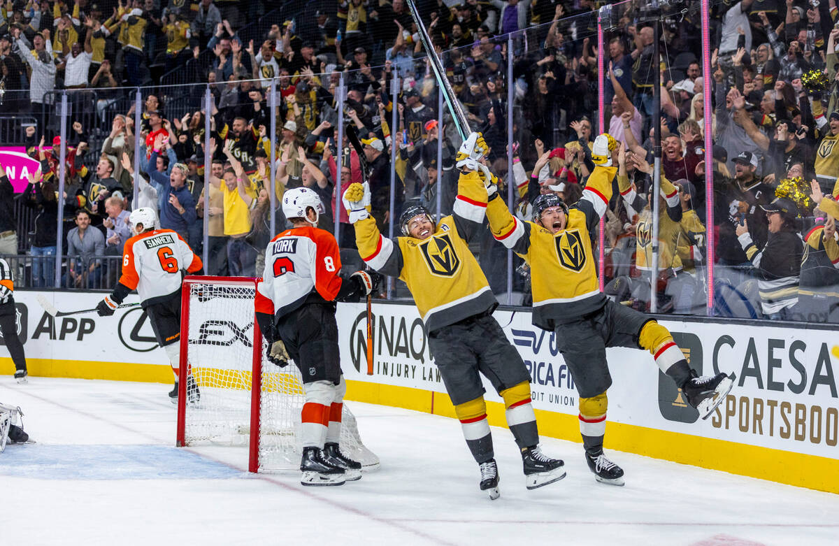 Golden Knights Radio on X: Shea Theodore scores his first goal in