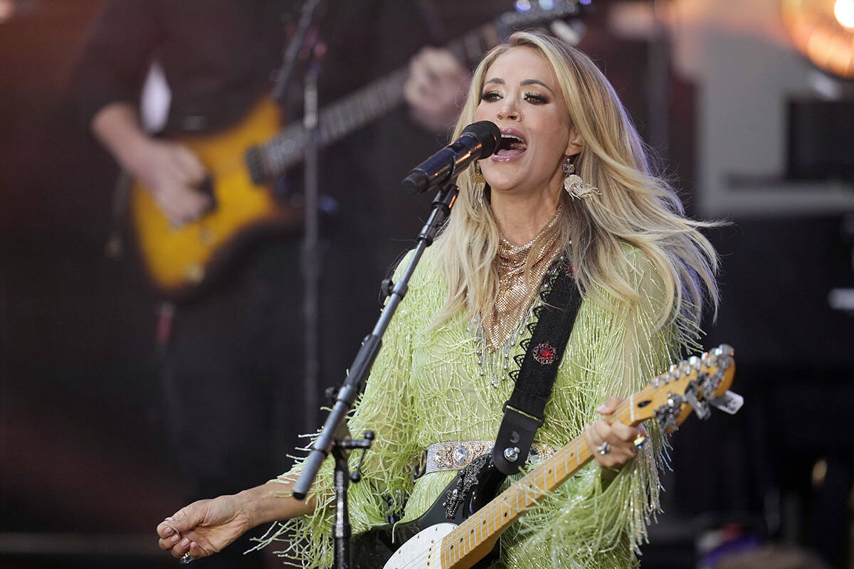 Carrie Underwood performs on NBC's "Today" show at Rockefeller Plaza on Thursday, Sep ...