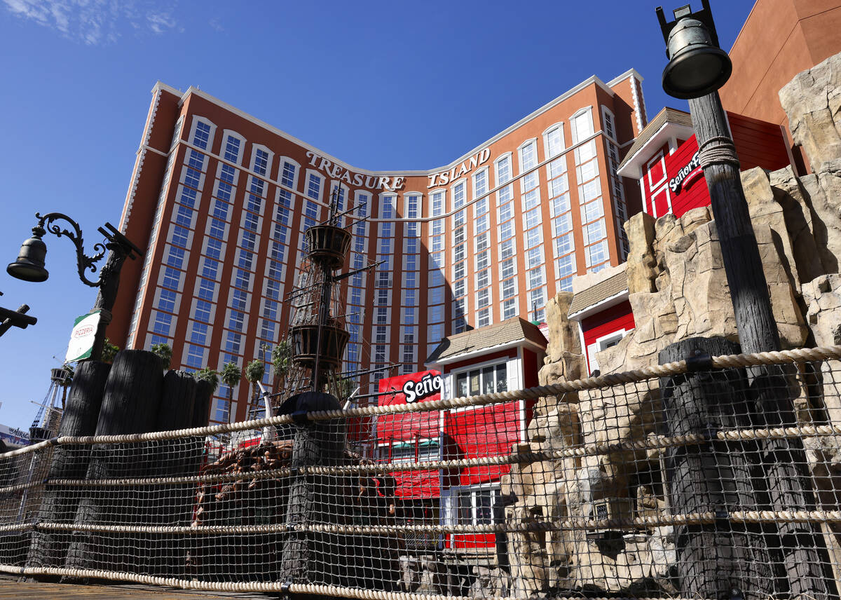 Treasure Island is shown, on Wednesday, Oct. 25, 2023, in Las Vegas. (Bizuayehu Tesfaye/Las Veg ...