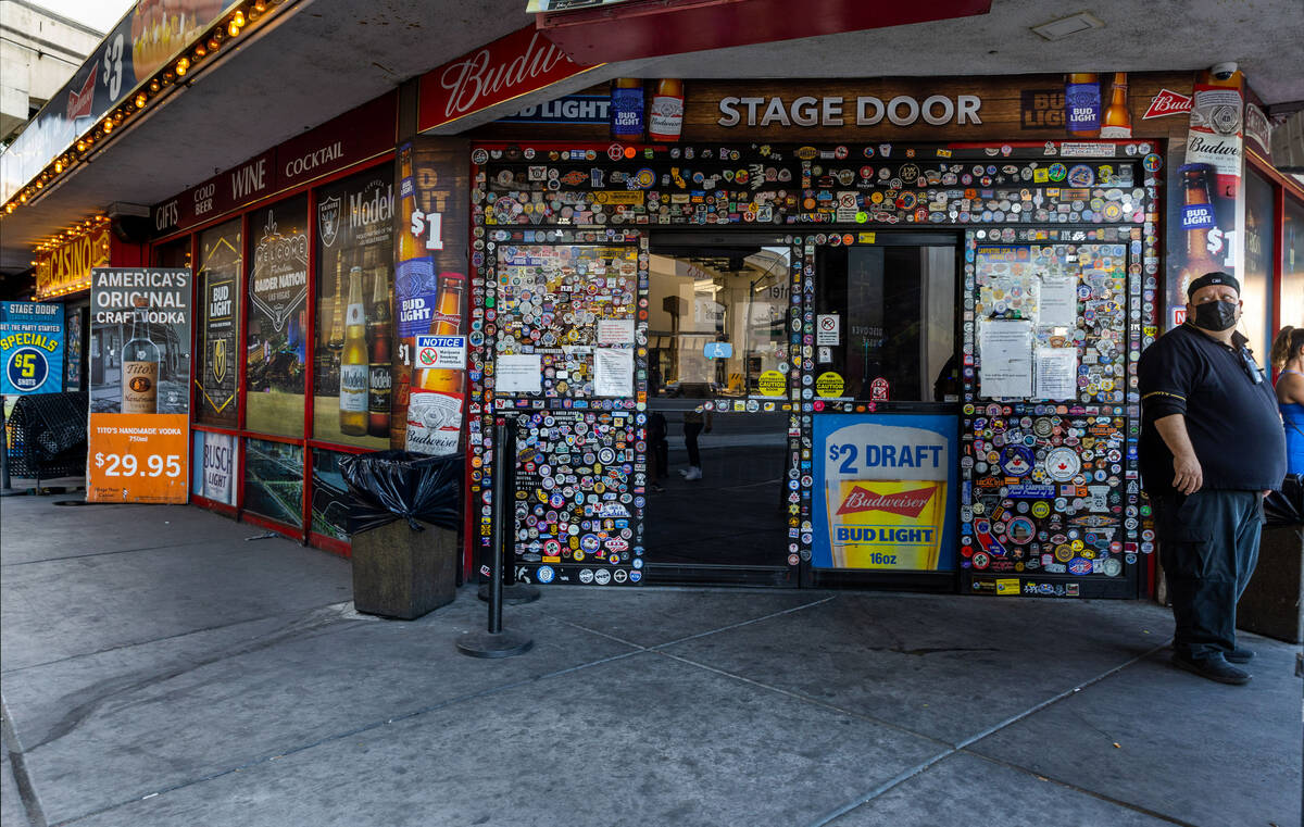 There are fewer customers in the Stage Door Casino on Tuesday, Oct. 24, 2023, in Las Vegas. (L. ...