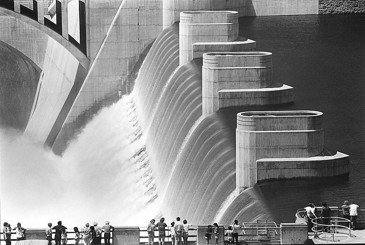 Scene from a lost world: On Independence Day weekend 1983, Hoover Dam overflowed for the first ...