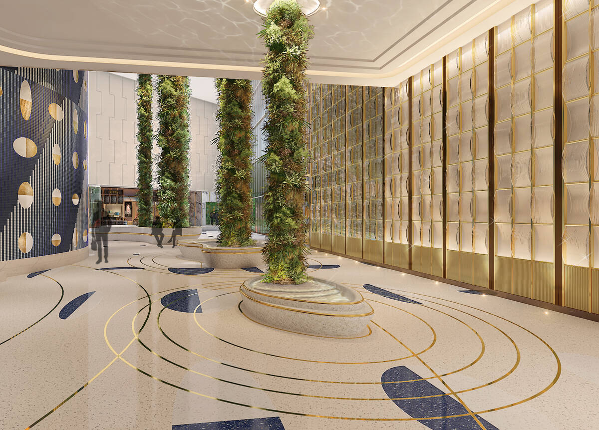 An artist's rendering of retail space at Fontainebleau Las Vegas, a 67-story hotel-casino sched ...