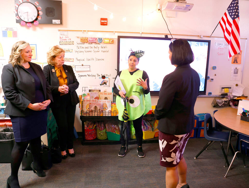 State Senate Majority Leader Nicole Cannizzaro, left, state Sen. Marilyn Dondero Loop and Jhone ...