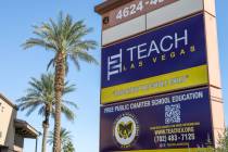 TEACH Las Vegas Charter School as seen on Sunday, Oct. 8, 2023 in Las Vegas. (Daniel Pearson/La ...